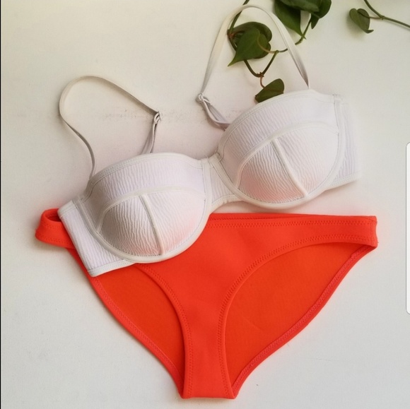triangl swimwear Other - Triangl | Red Orange Neoprene Bikini Bottoms